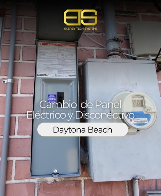 Panel and disconnect replacement, Daytona Beach, as posted by Energy Tech Systems